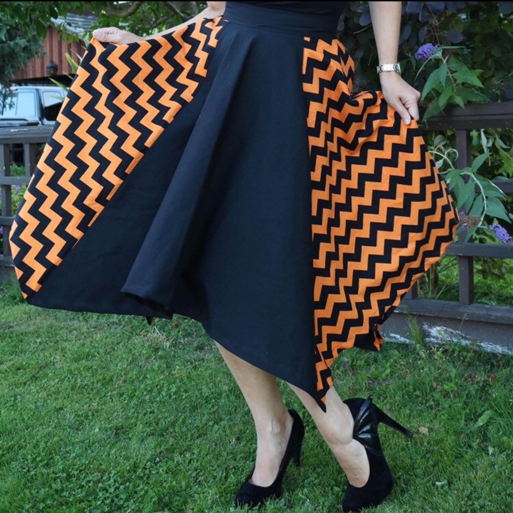 Handmade Handkerchief Halloween skirt